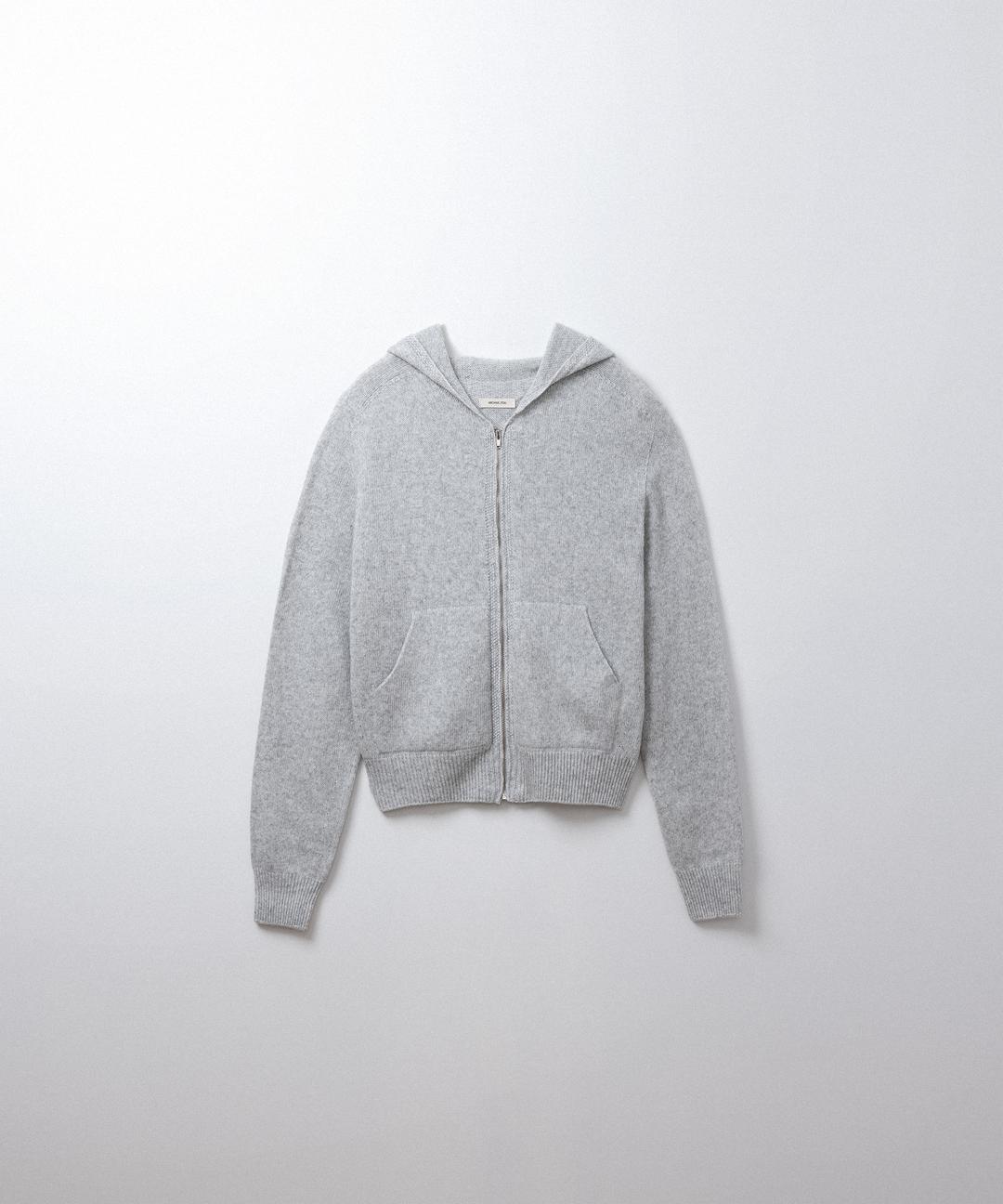 홀가먼트 후드 집업 (light gray)