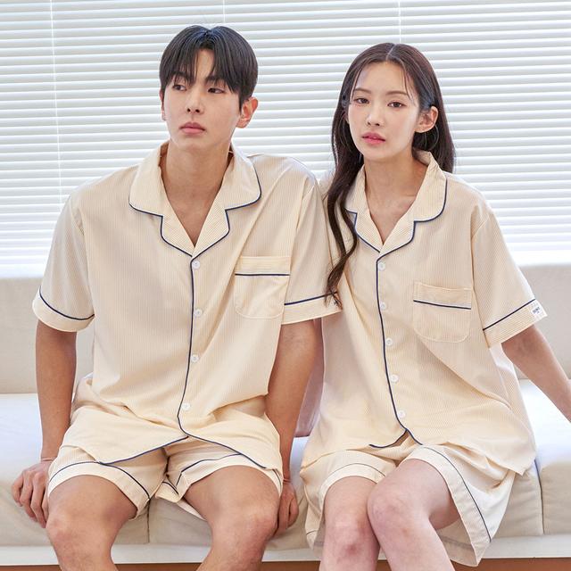 [까사드제리]도씨 실크핏 반팔 파자마
