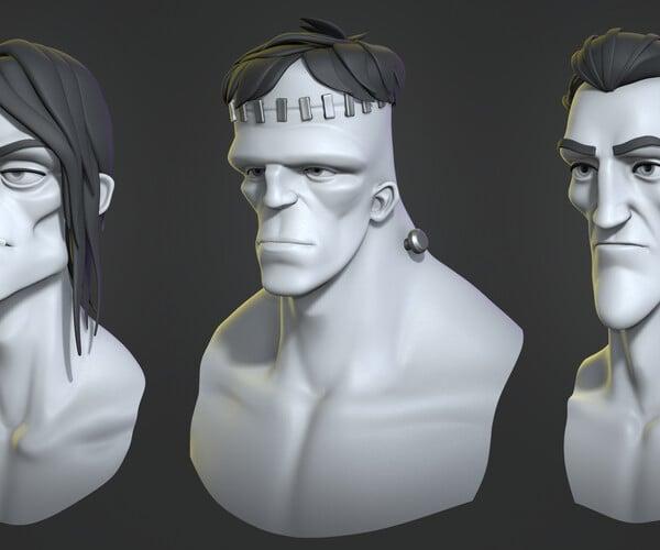 ArtStation - Cartoon monsters base mesh | Resources