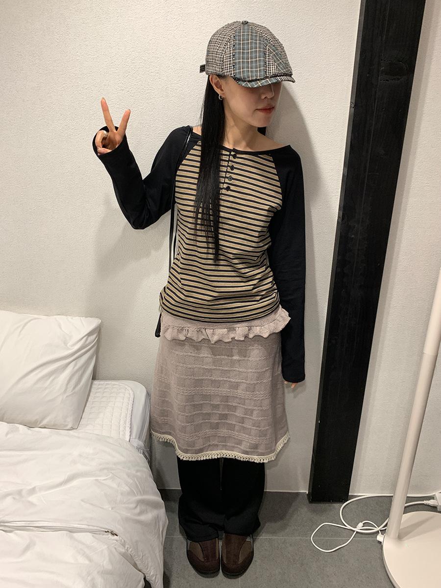 Bold stripe T (2color)
