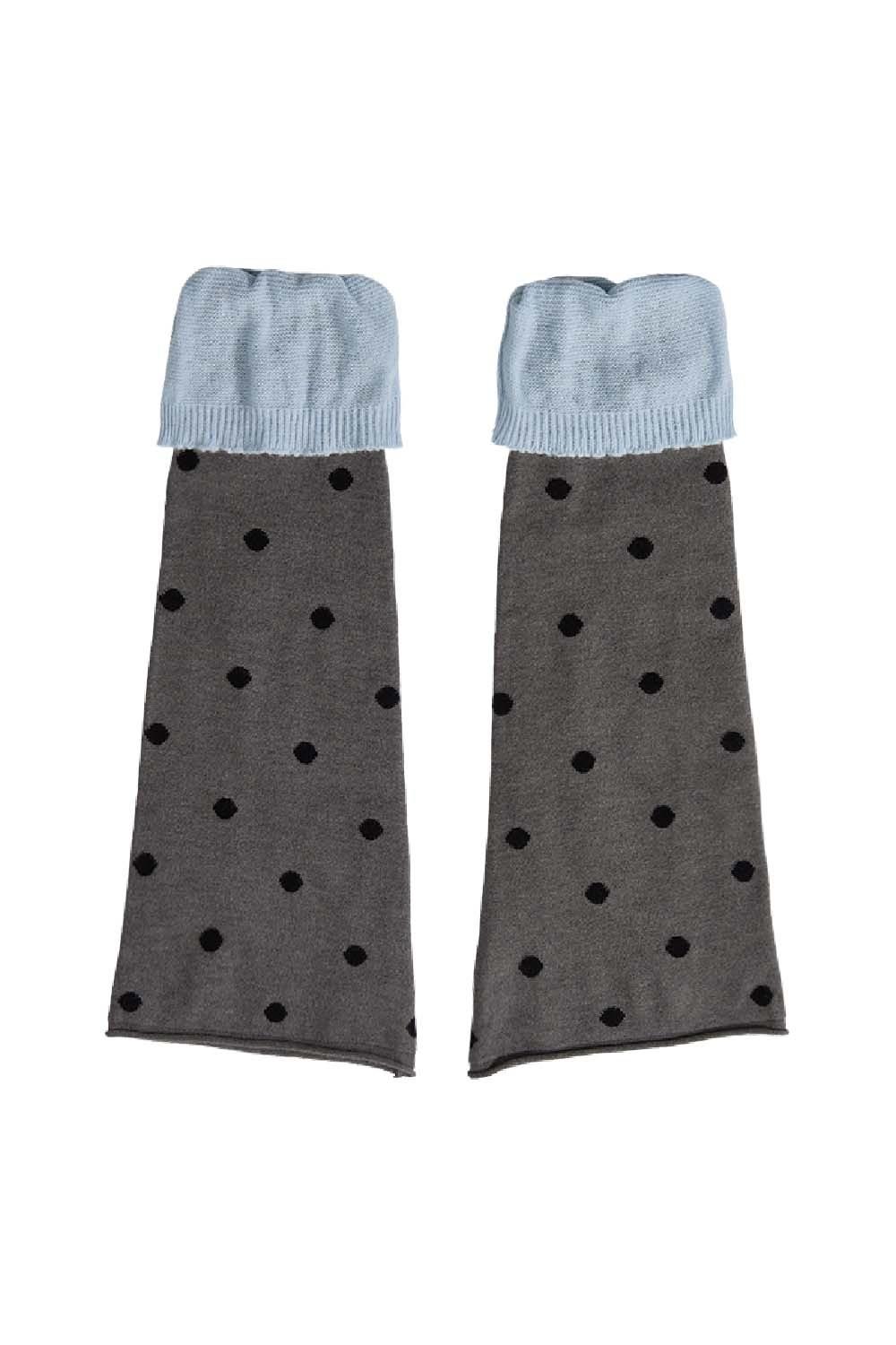 Dot Layered-Style Leg Warmer (Reversible)