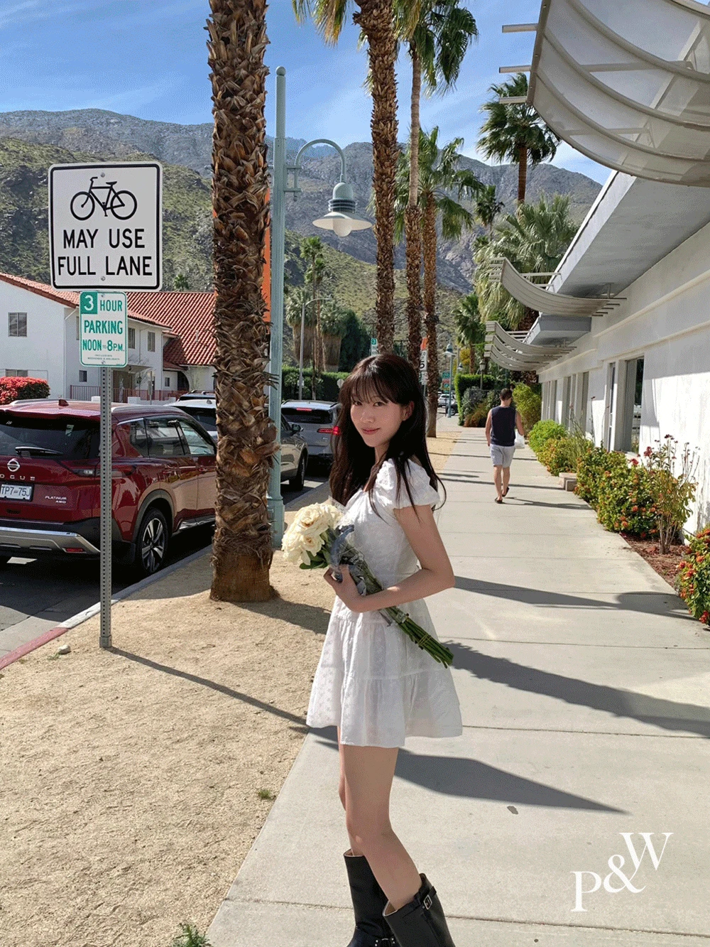 [💌문의폭주/여행룩🌴] #MADE 팜스 퍼프 미니 원피스