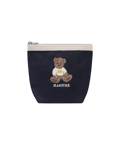 DOODLE BEAR POUCH navy