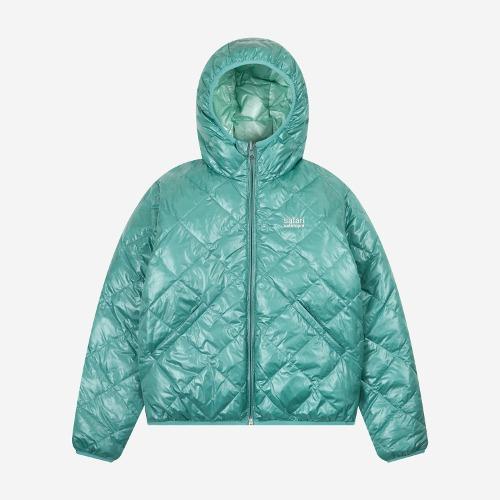 1/2 REVERSIBLE TWO COLOR LIGHT DOWN JACKET (TURQUOISE/MINT)