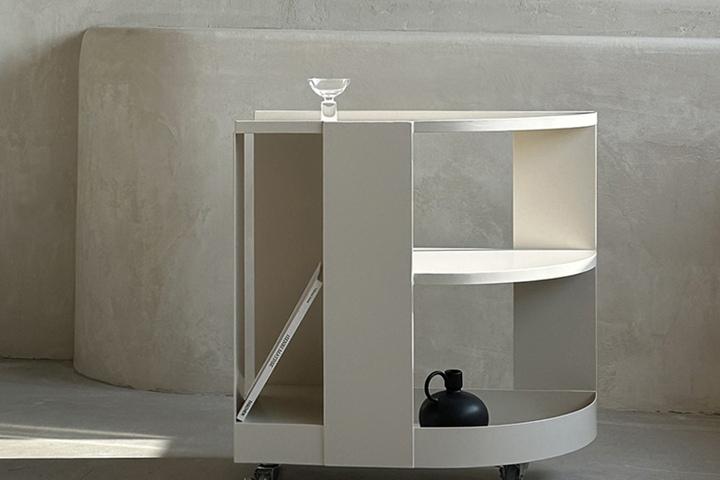 TRIBO trolley /semi glossy ivory