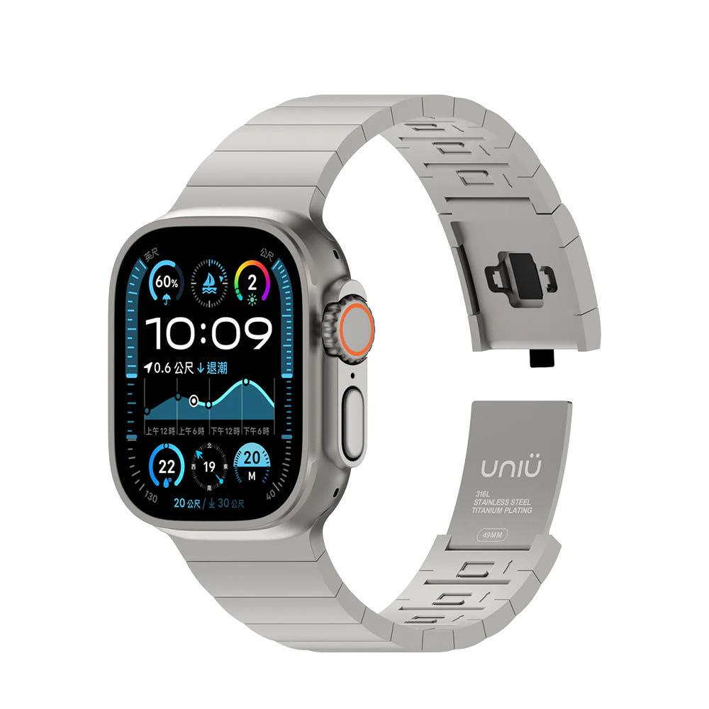 UNIU 유니유 클릭 애플워치 티타늄 스트랩