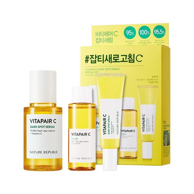 [네이처리퍼블릭] 비타페어 C 잡티 세럼 스페셜 기획세트, (세럼45+10ml + 토너30ml)