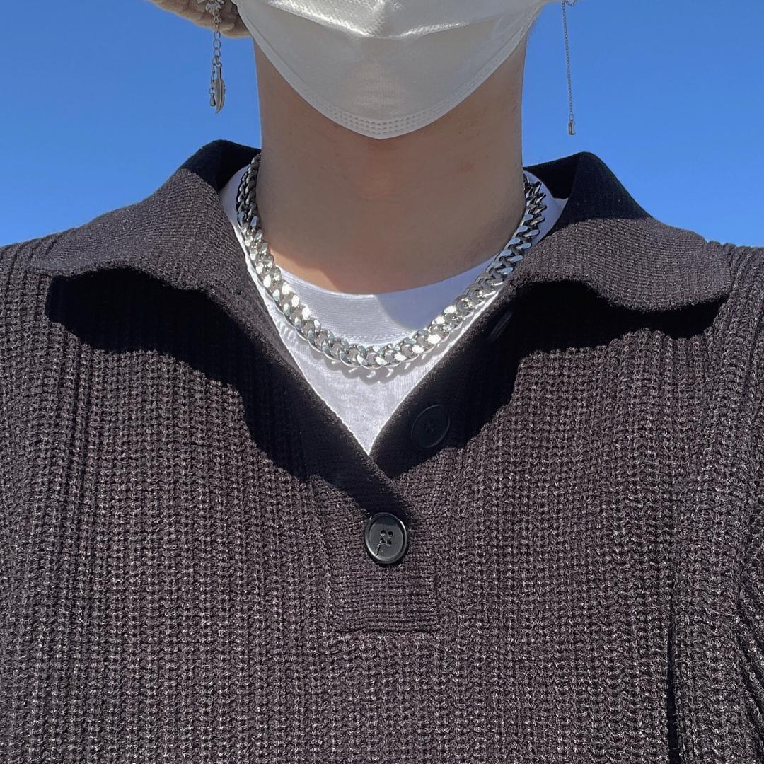 bold chain choker necklace