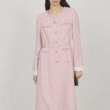 ZOOC 디테쳐블 커프스 트위드 원피스 Z244MSE015KH