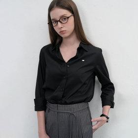 WOMAN 링클프리 리벳 셔츠 [BLACK] / WBE1L03507