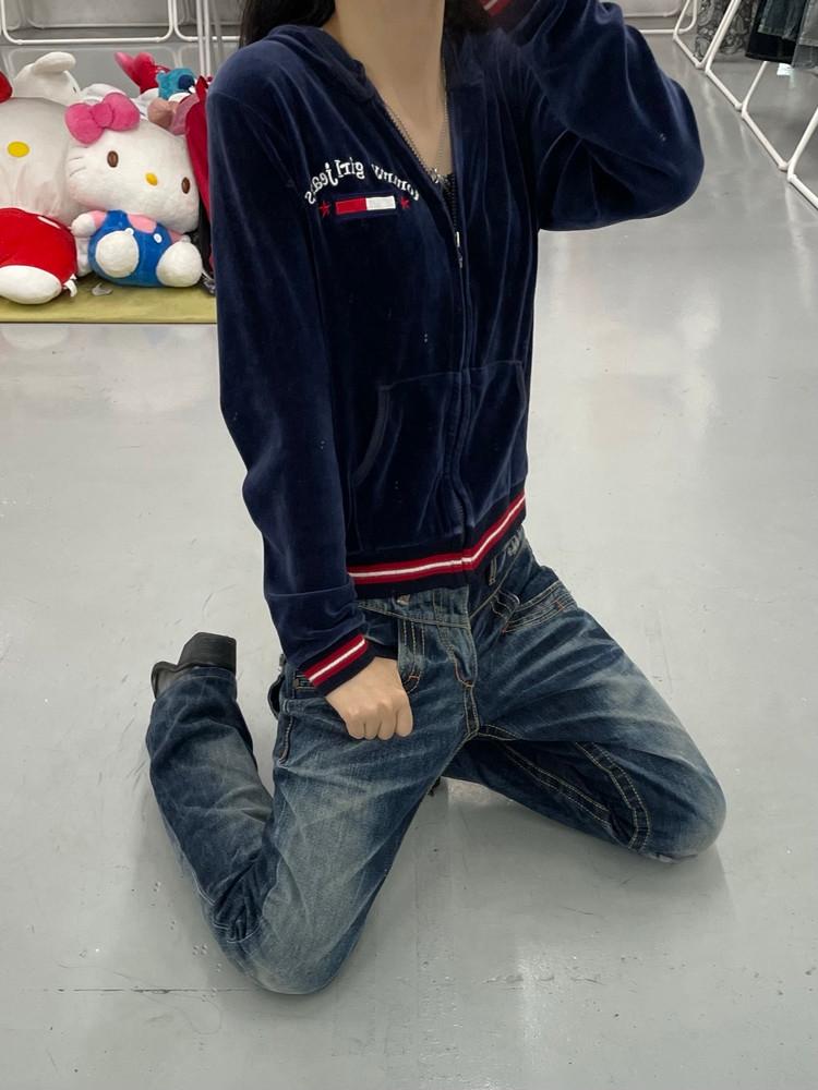 [중고]빈티지 후드집업(TOMMY JEANS)(빈티지)