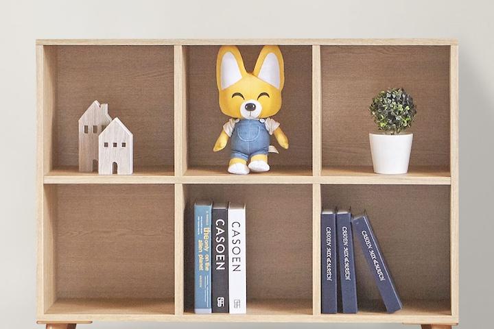 보스 6칸 가로 책장 수납장