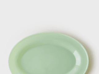 언스 베이직 밀크글라스 11.5인치 플래터 민트