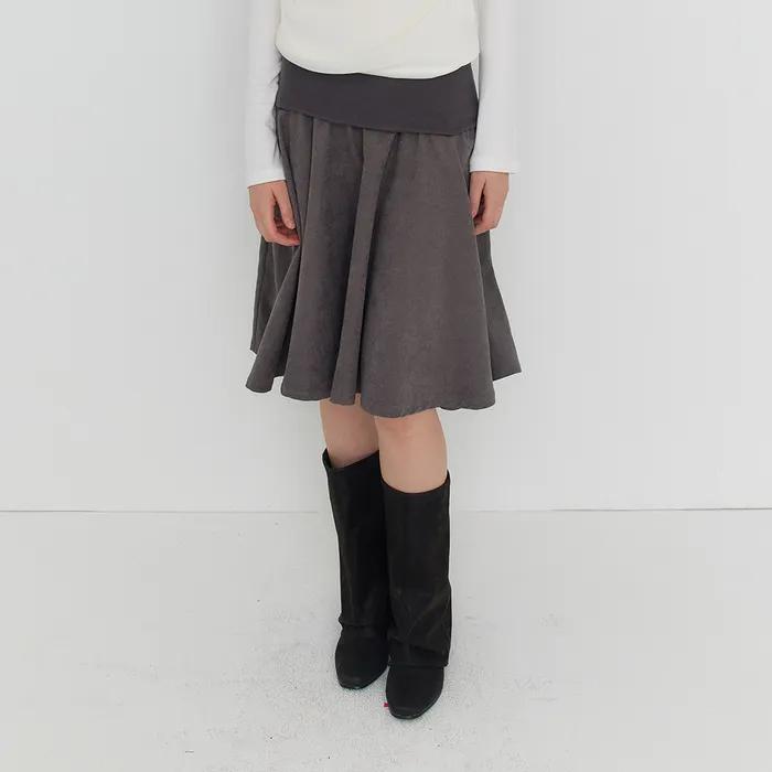 CECIL SWAY FLARED SKIRT - CHARCOAL
