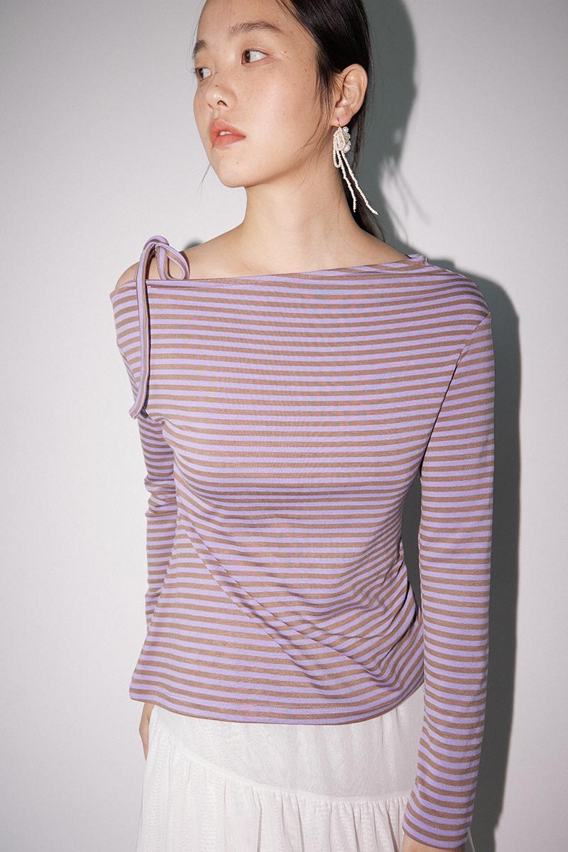 Stripe Unbalance long sleeves