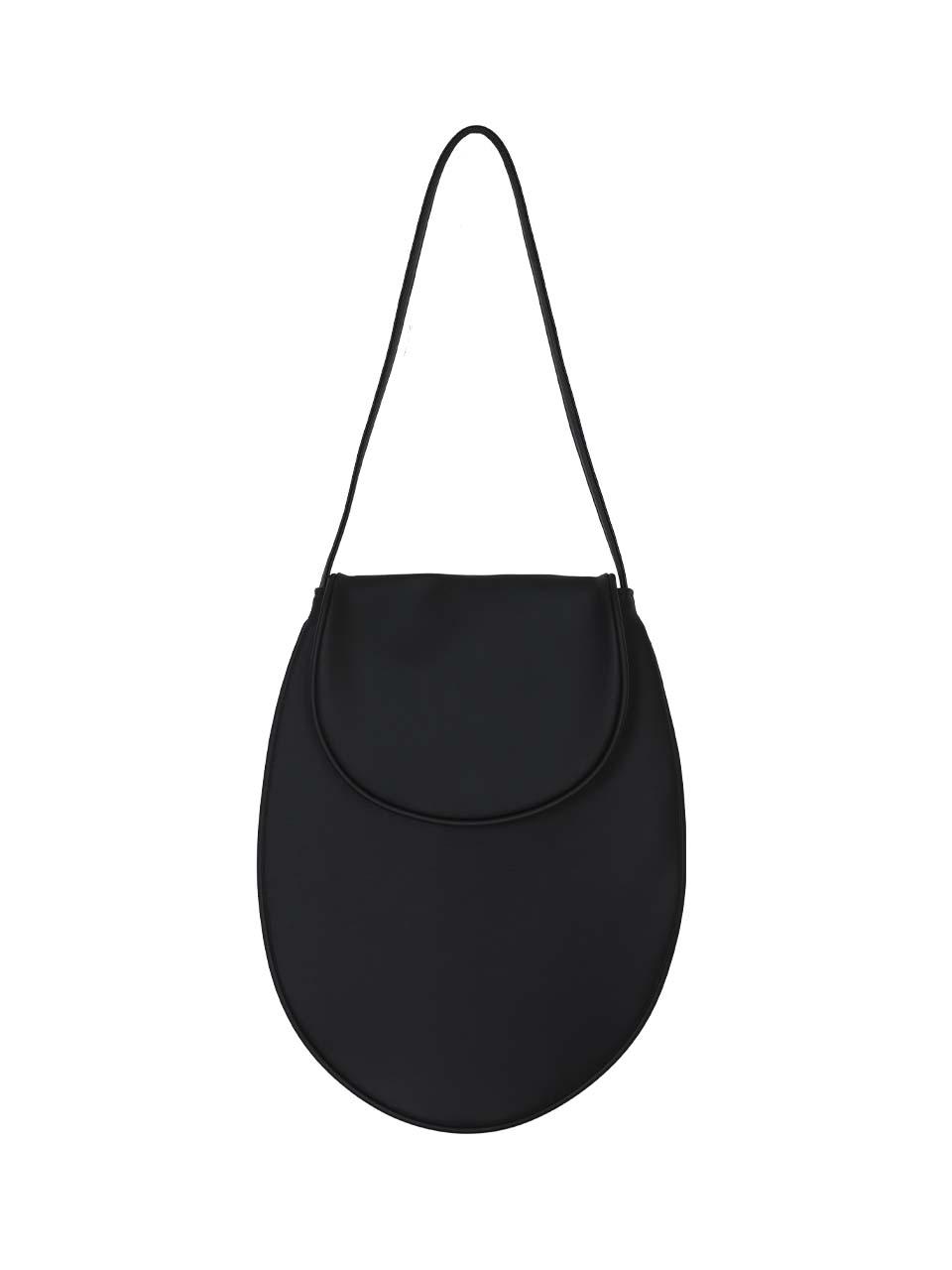 Double Round Shoulder Bag_Matt Black