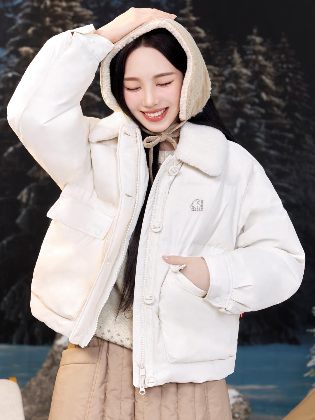 리얼퍼 크리스탈다운 헌팅 점퍼 - W (Off White)