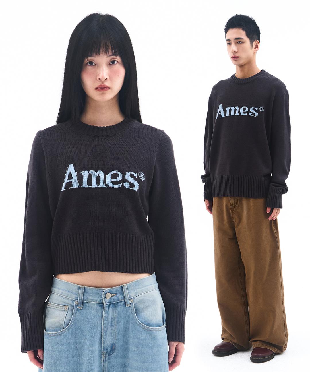 BASIC PULLOVER KNIT CHARCOAL