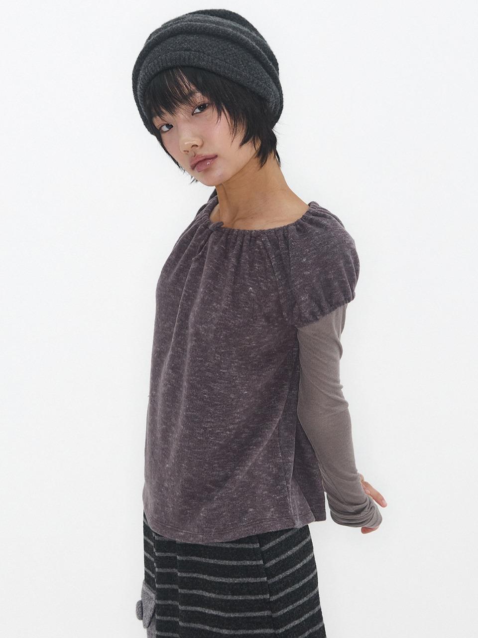 MELLOW PUFF TOP MOCHA