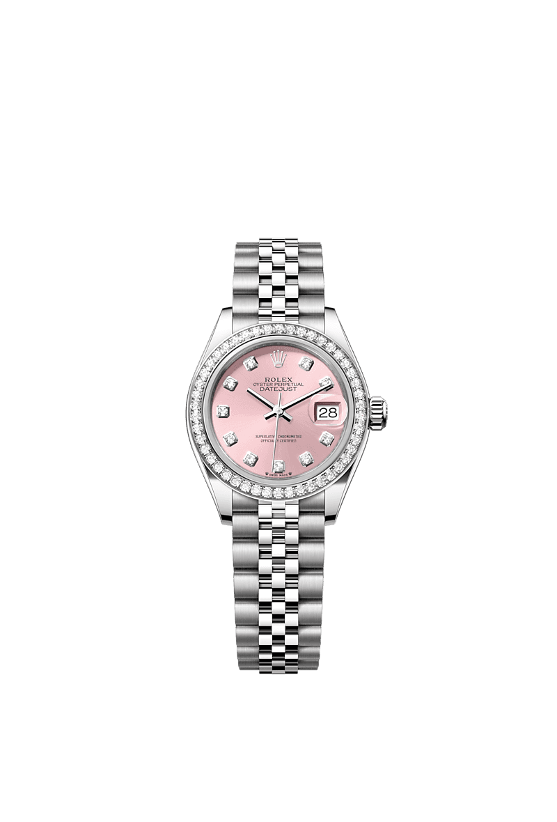 롤렉스 Lady-Datejust 시계: 오이스터스틸과 화이트 골드 - m279384rbr-0003