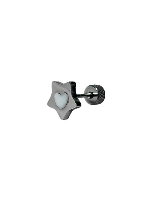 (surgical/1pcs) Star Nacre heart Piercing
