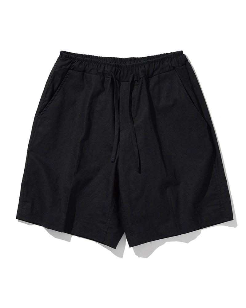 소소 린넨 하프 팬츠 (BLACK)