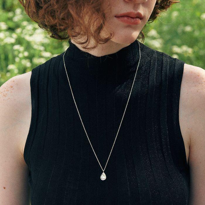 [925 silver] Un.silver.187 / gross avocat necklace