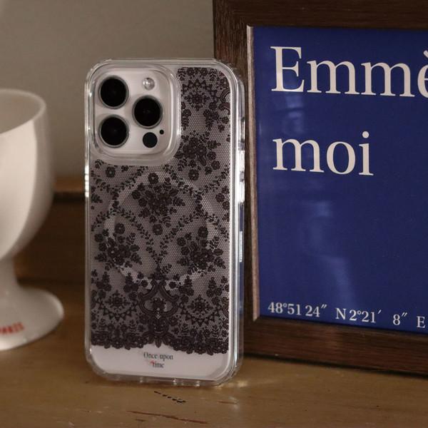 Time Black magsafe phone case