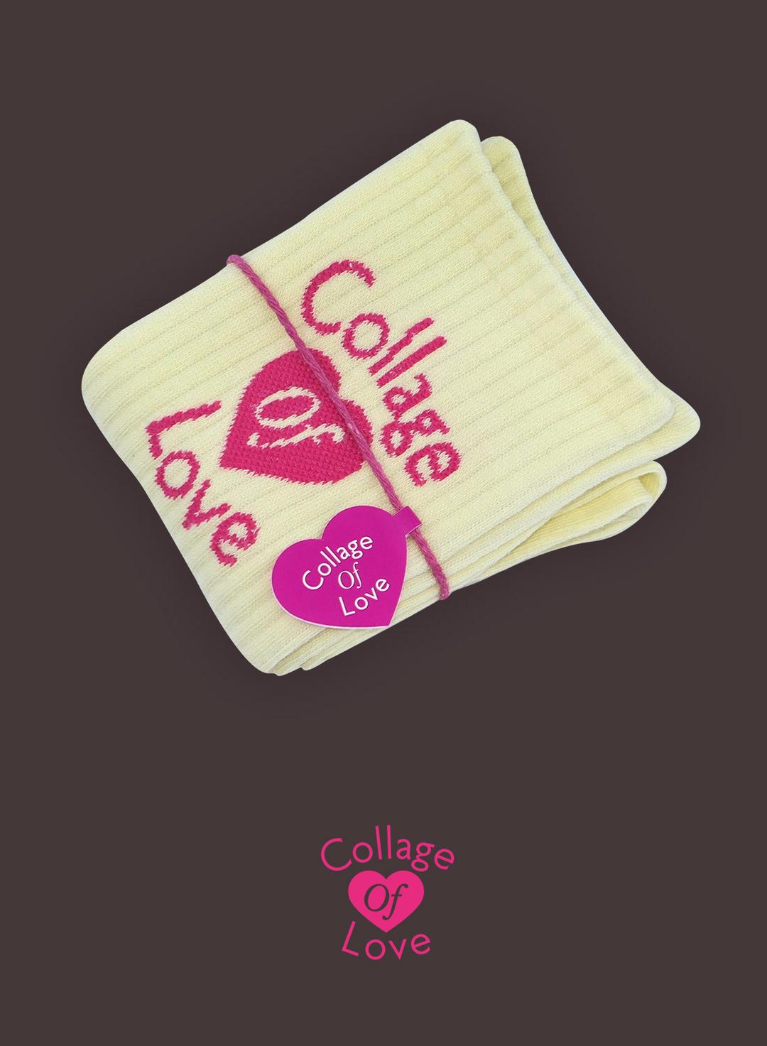 Collage Of Love Socks