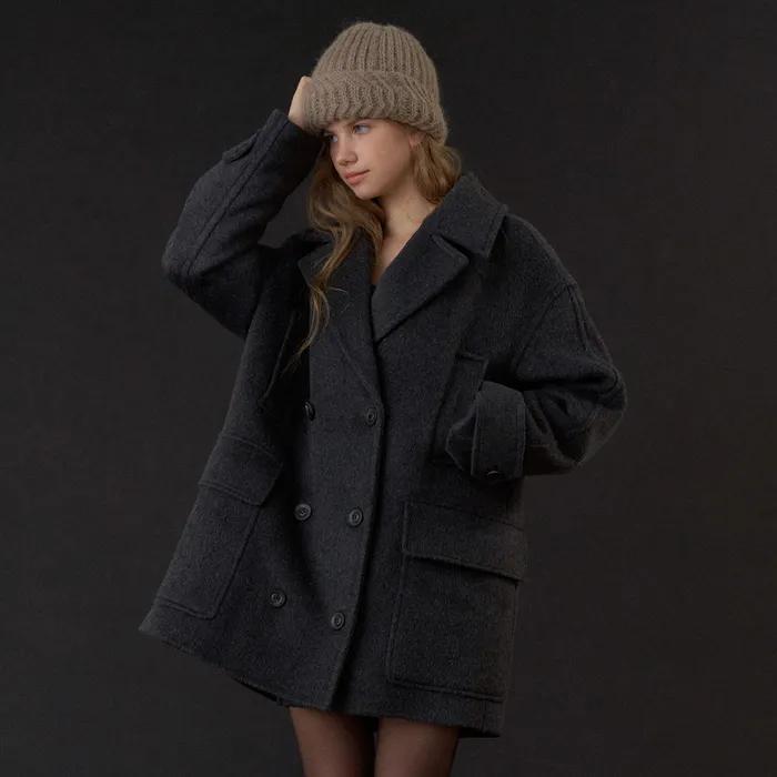 classic carbon half coat (charcoal)