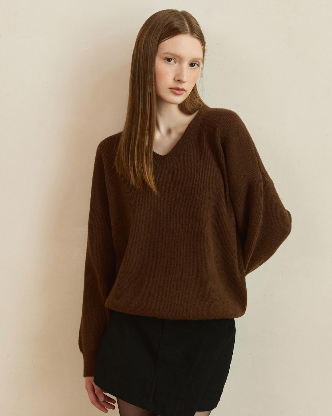 Classic golgi v neck knit - 5color