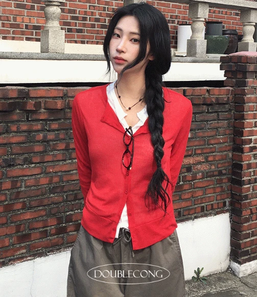 [MADE/살안타템/여름가디건]해리 시스루 라운드 가디건(3colors)