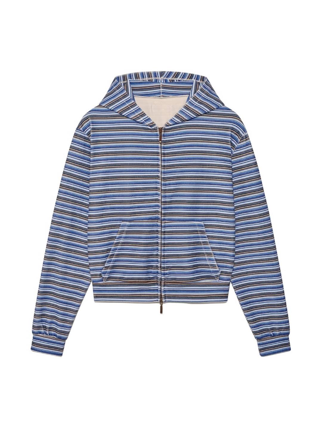 LAZY SUNDAY TERRY ZIP UP (BLUEBERRY MUFFIN)