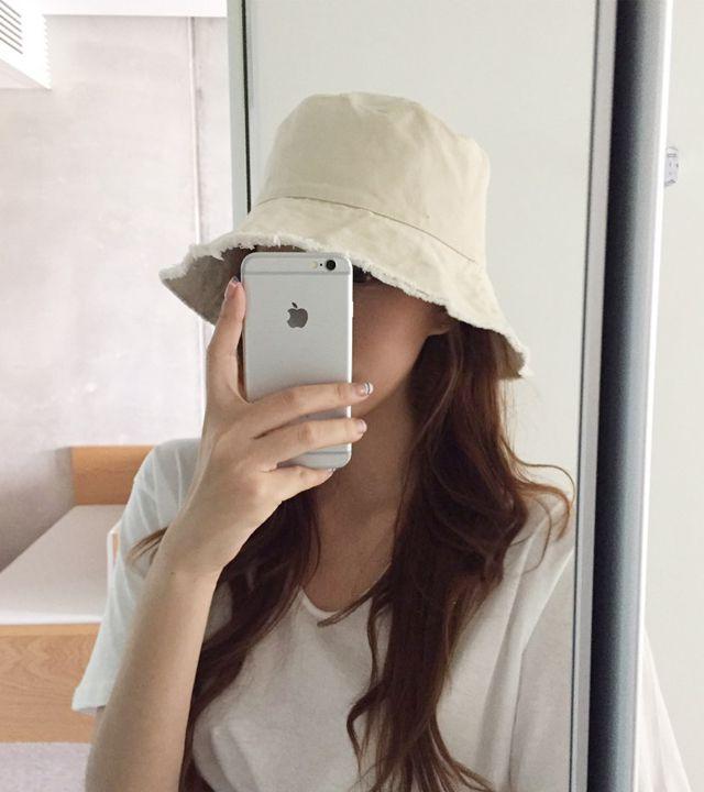 [당일발송/1+1할인♥] 데일리 코튼 버킷햇 벙거지 모자 챙모자 여름 캠핑 대두 빅사이즈 오버핏 연예인