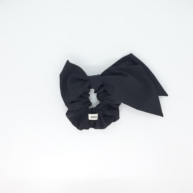 스멜스멜 Big Ribbon Black Scrunchie 블랙 리본  스크런치 왕리본 머리끈