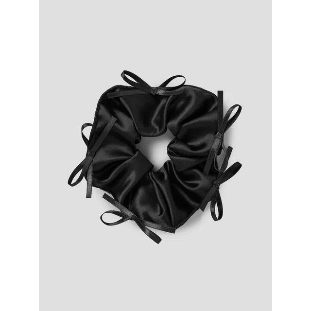 [에잇세컨즈] 리본 장식 스크런치  블랙 (194296WY65)
