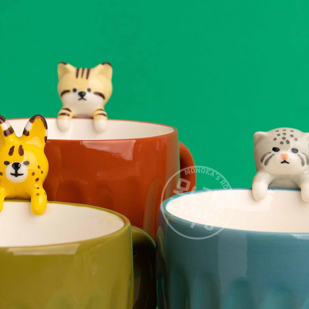 [데꼴] 와일드냥 고양이 머그 귀여운 카페 도자기 머그잔 집들이 선물