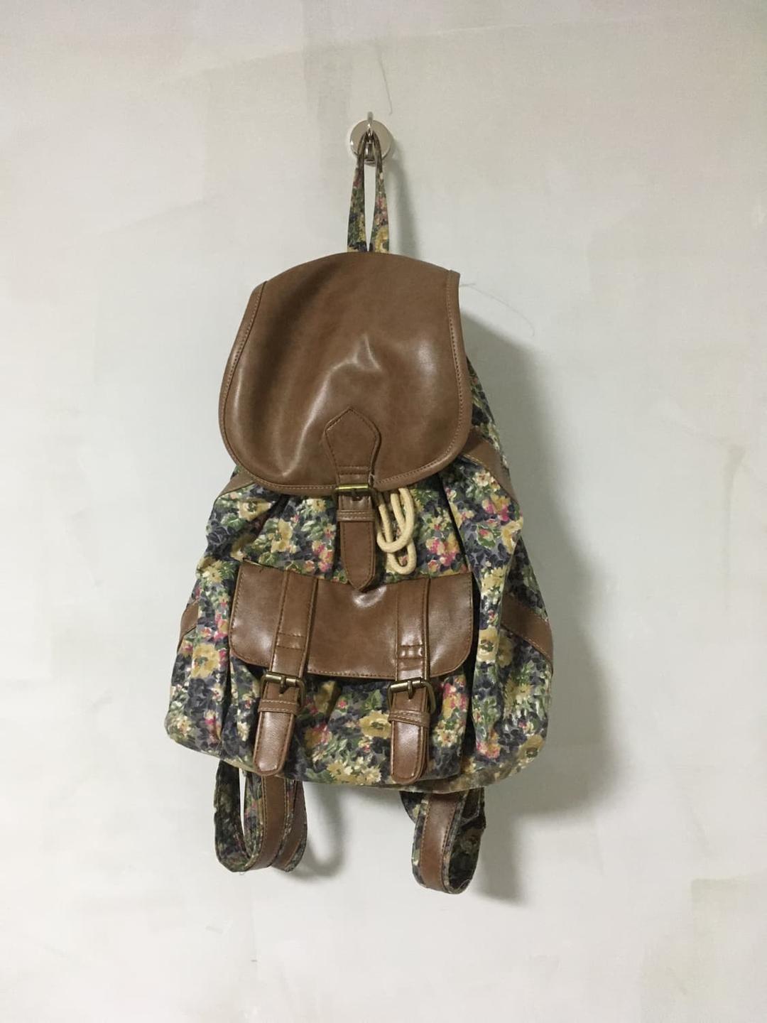 꽃무늬 가죽 백팩 | 후루츠패밀리