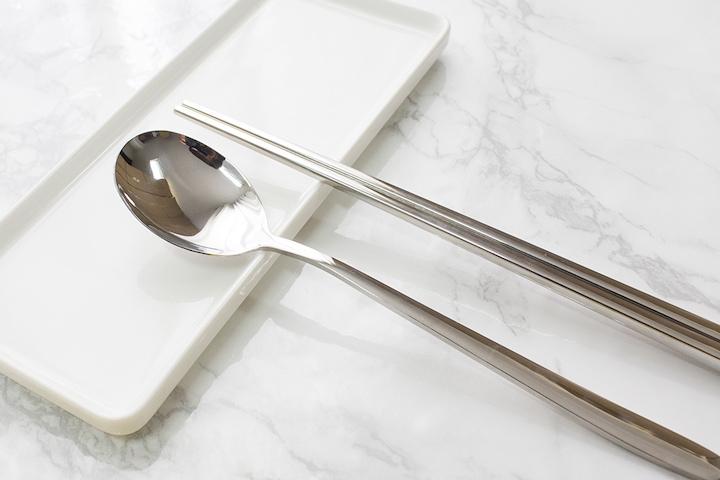 304스텐 숟가락 + 젓가락 수저 세트 한식기