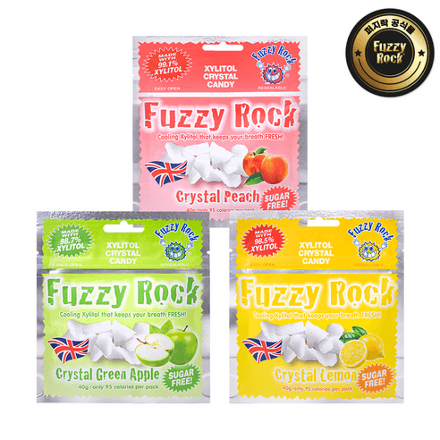 퍼지락 자일리톨 캔디 피치 40g + 레몬 40g + 그린애플 40g, 120g, 1세트 - 초콜릿/사탕/젤리/껌 | 쿠팡