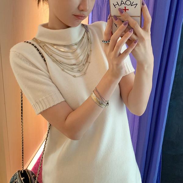 VC high intelligence knitted dress