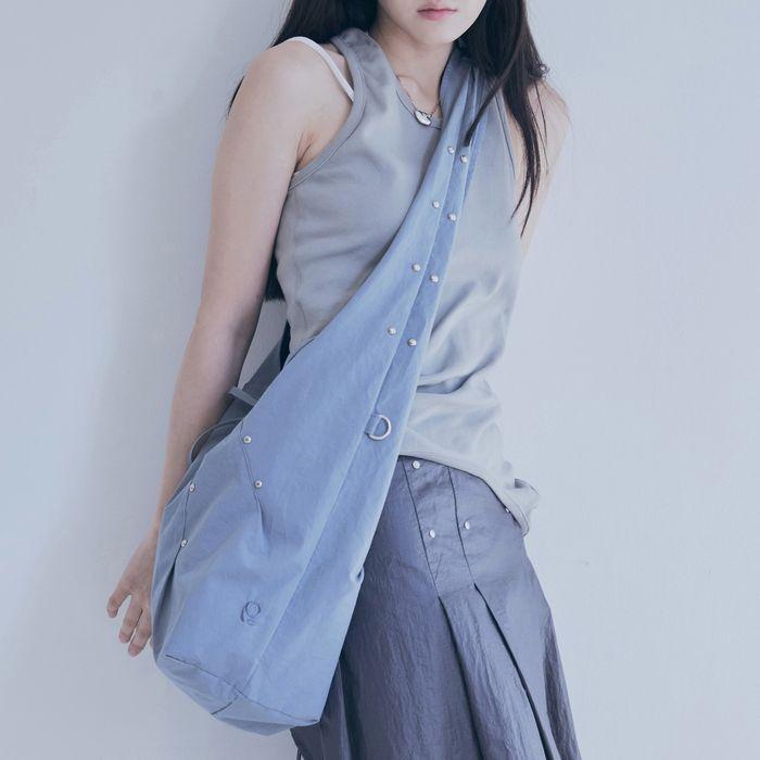 rivet cross bag (blue green)