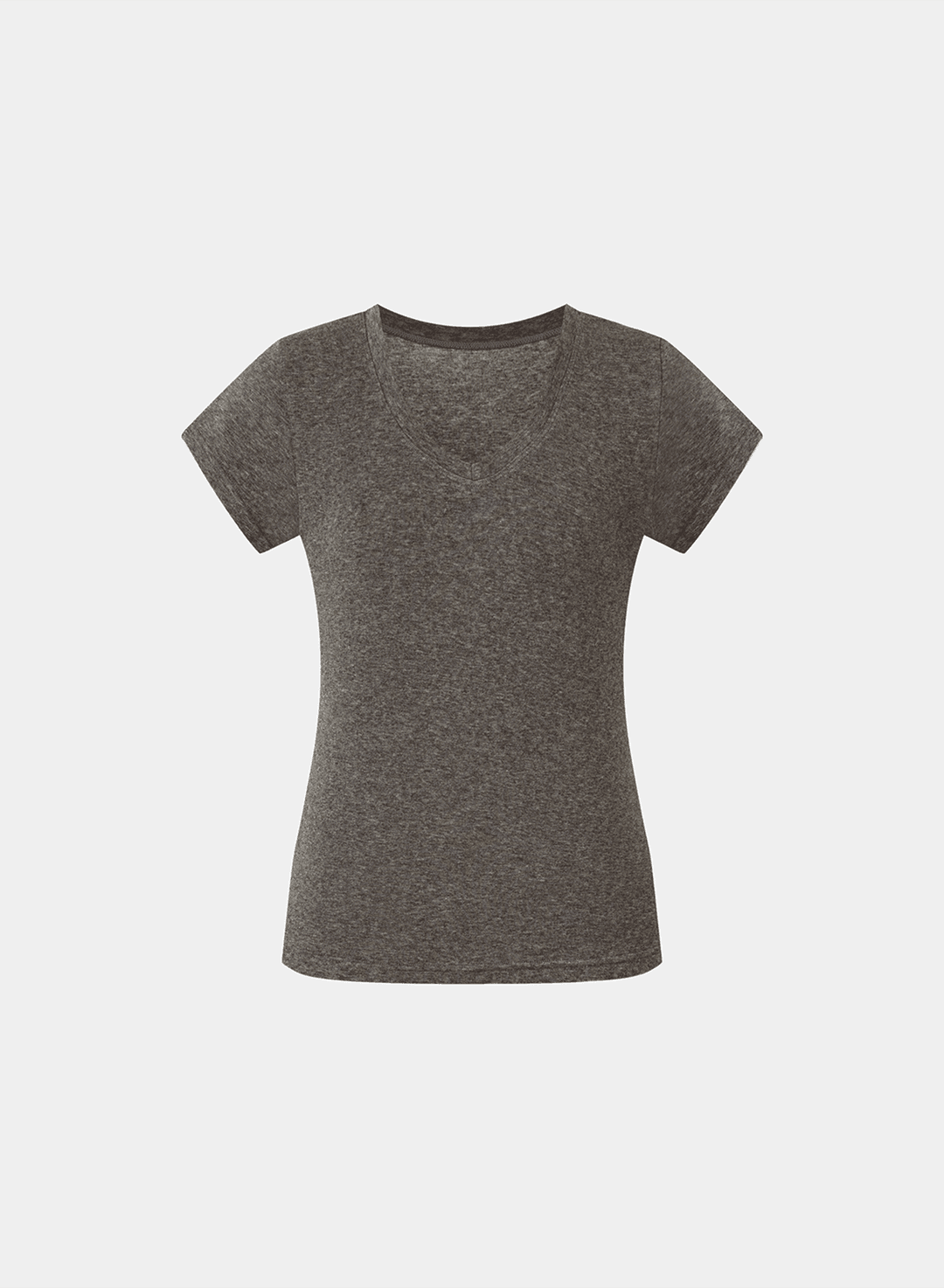 Della wool blend V neck T