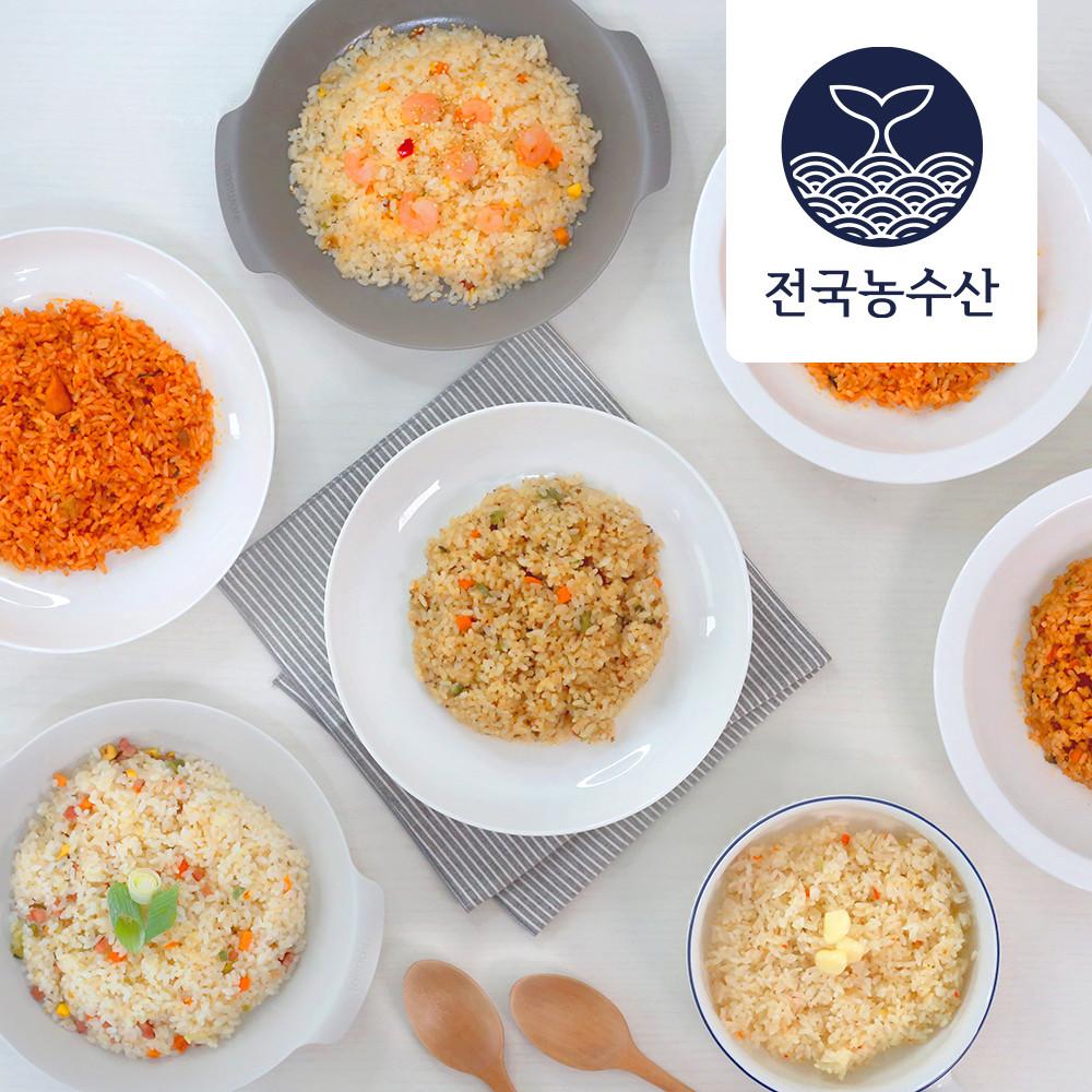 7종묶음 냉동볶음밥300g 햄야채 갈릭라이스 김치 새우 닭갈비 소고기 낙지 간편한다이어트 [원산지:국산]