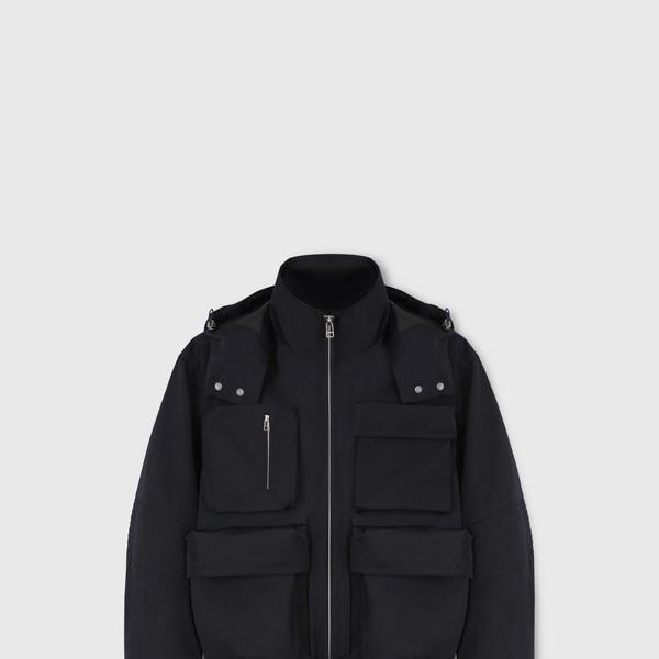 TECHNICAL POCKET HOOD BLOUSON DARK NAVY