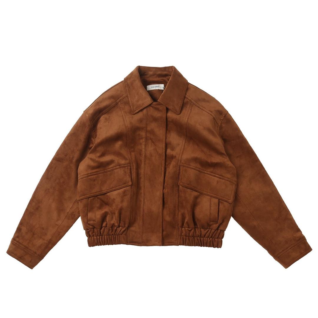 스웨이드 집업 점퍼 SWWJPP32040