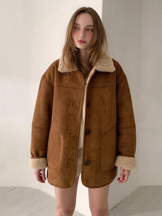 Shearling Suede Mustang Jacket (2colors) - VCOAT_078