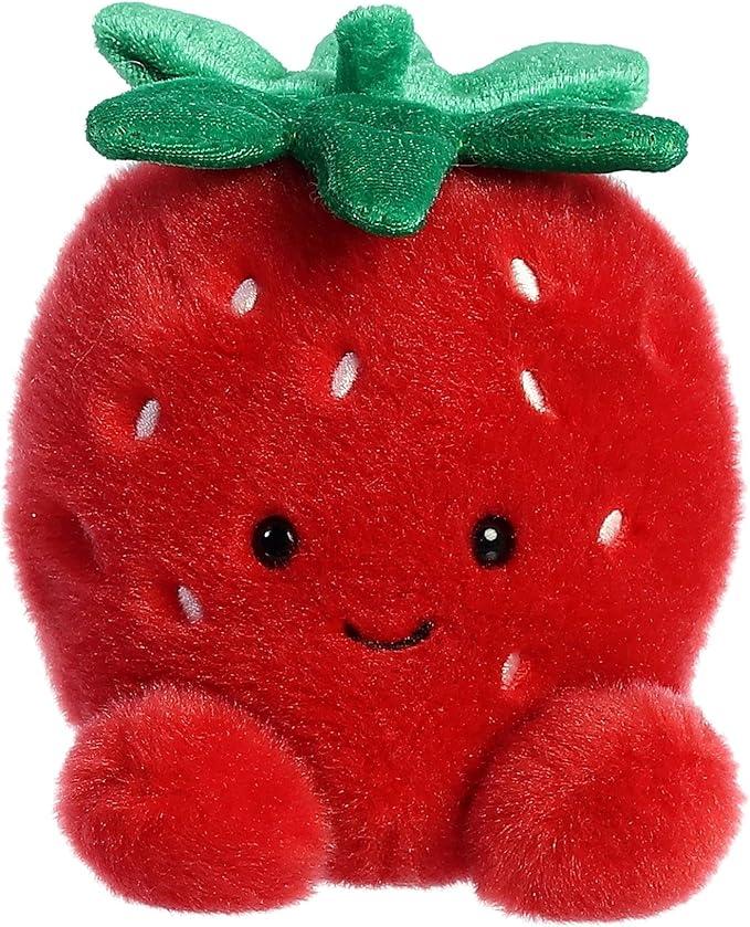 Aurora® Adorable Palm Pals™ Juicy Strawberry™ 봉제 동물 - 포켓 사이즈 놀이 - 수집 가능한 재미 - 레드 12.7cm(5인치)