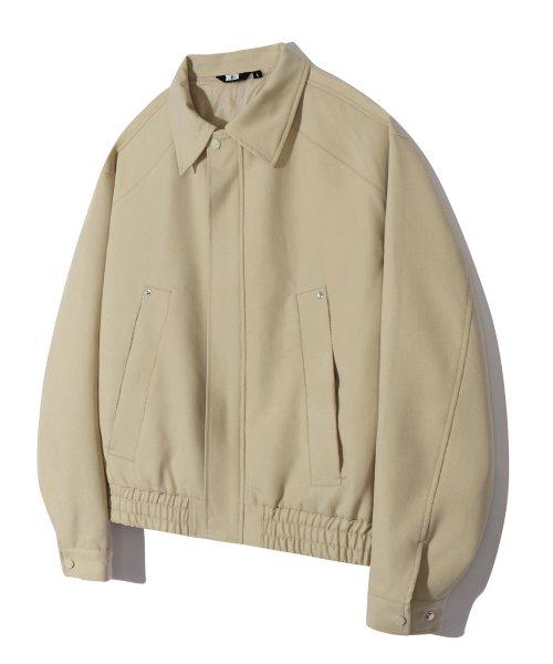 트윌 리벳 블루종 집업 자켓 (BEIGE)
