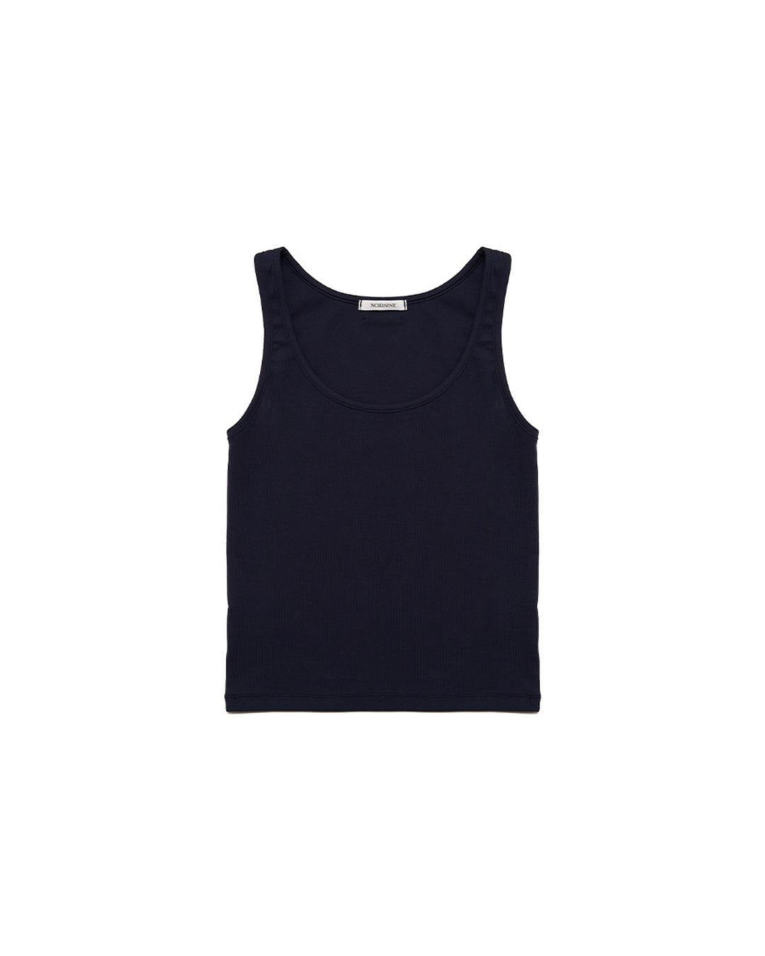 S_Silket Cotton Sleeveless [NAVY]